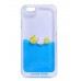 iPhone 6 6s 4.7 - Double Layer Liquid Infused Swimming Ducks Hard Phone Cover Case
