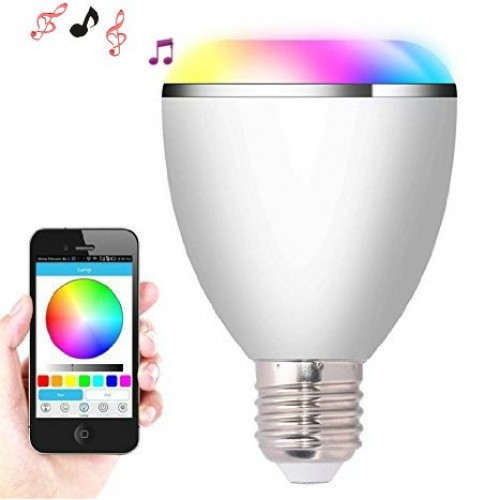 rgb led speaker bulb