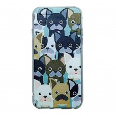 iPhone 6 6s Plus 5.5 - TPU Soft Matte Cute Dogs Protective Phone Cover Case