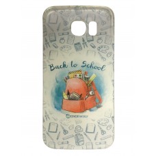 Samsung Galaxy S6 - CoverFantasy Designer Limited Edition TPU Soft Protective Cover Case - Back to School