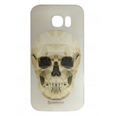 Samsung Galaxy S7 Edge - CoverFantasy Designer Limited Edition TPU Soft Protective Cover Case - White Skull
