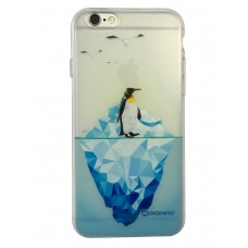 iPhone 7 4.7 - CoverFantasy Designer Limited Edition TPU Soft Protective Cover Case - Penguin on ice